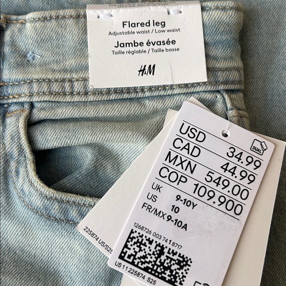H&M Light Wash Flare Jeans - Picture 7 of 10